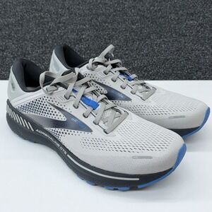 Brooks Adrenaline GTS 22 Mens 11.5 D Gray Blue Stability Support Sneakers
